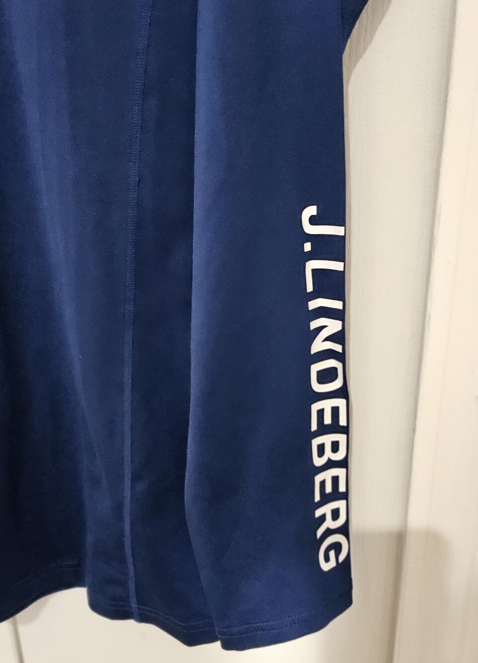 J.Lindeberg Aello Soft Compression Shirt XI Blue Mock Neck Golf Athletic Base. - Picture 4 of 14